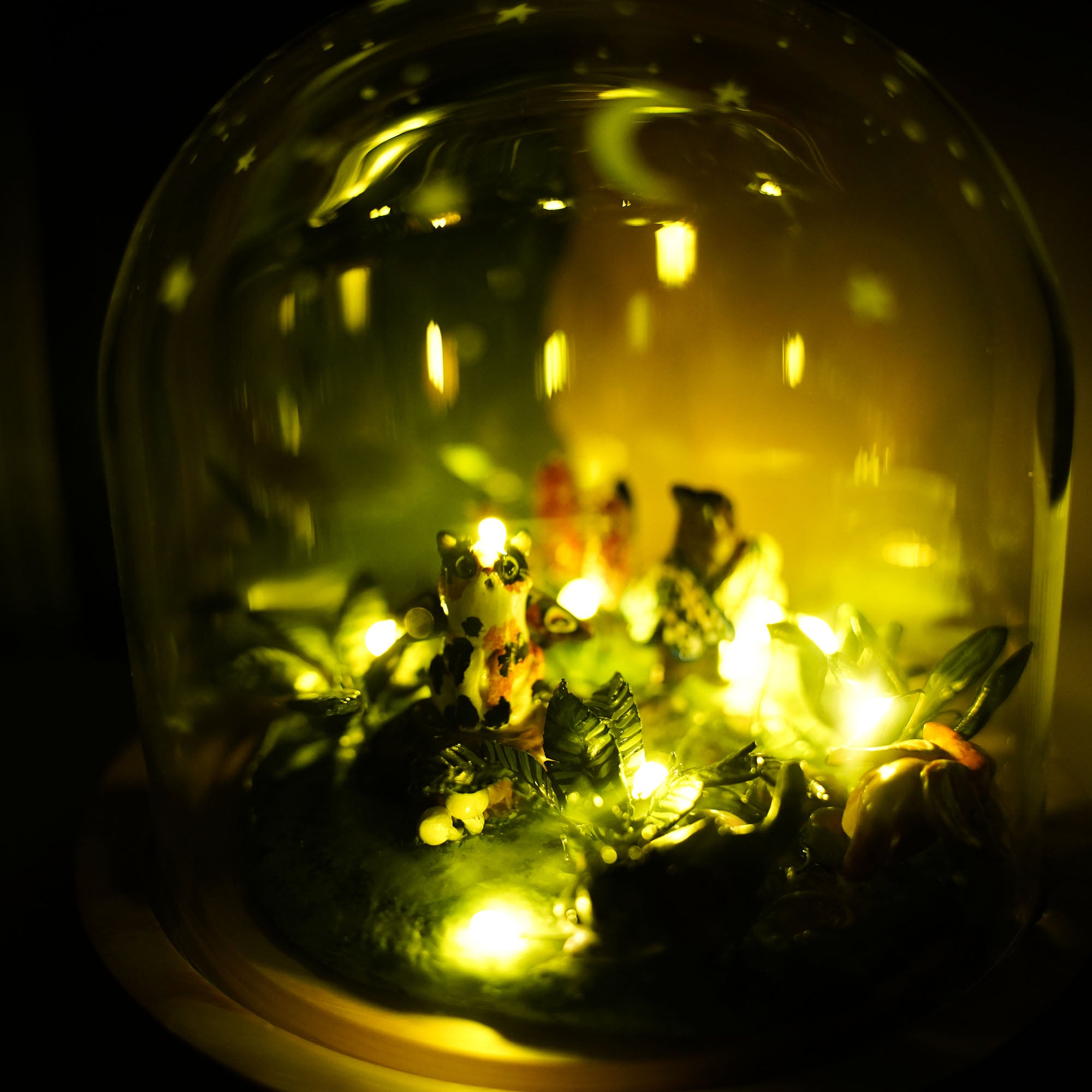 Catch fireflies - diorama with four Catflies