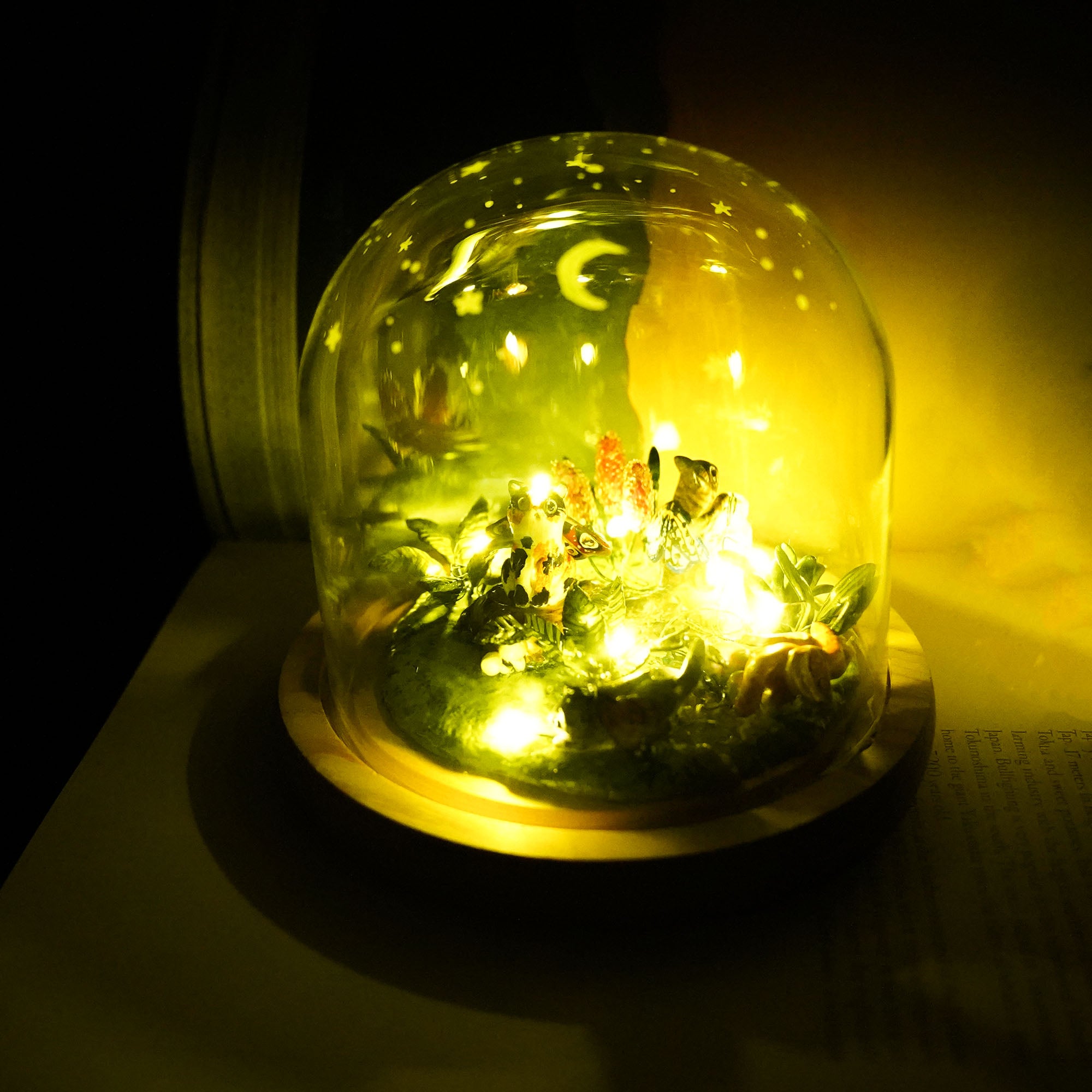 Catch fireflies - diorama with four Catflies