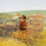 Fox with a star and a fern pendant