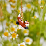Jumping fox pendant