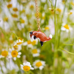 Jumping fox pendant