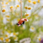 Jumping fox pendant