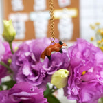 Jumping fox pendant