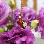 Jumping fox pendant