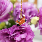 Jumping fox pendant