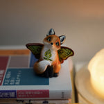 Fox Luna Moth figurine