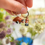Jumping foxes earrings
