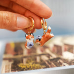 Foxes earrings