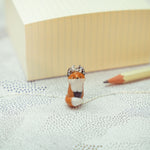 Fox with the silver Moon pendant