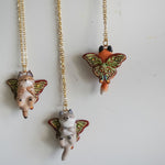 Fox Luna Moth pendant