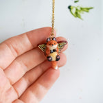 Fox Luna Moth pendant