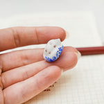 Fox with a star and porcelain pattern pendant