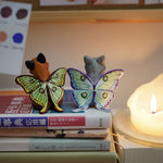 Fox Luna Moth figurine