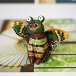 Tabby cat with butterfly wings - Autumn Treasure Collector