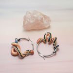 galaxy snake earrings silver