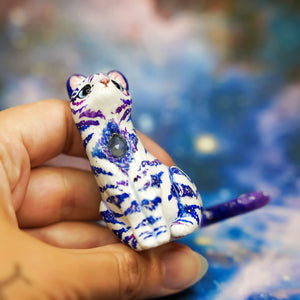 Galaxy tiger with a moonstone