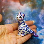 Galaxy tiger with a moonstone