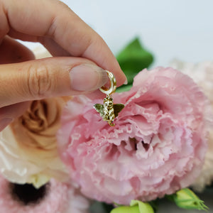 14k Solid Gold Catlfy hoops