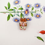 Hamster in the meadow pendant