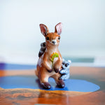 Kangaroo with cute koalas figurine