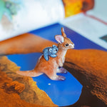 Kangaroo with cute koalas figurine