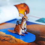 Kangaroo with cute koalas figurine