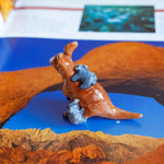 Kangaroo with cute koalas figurine