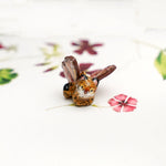 Leopard with pink butterfly wings pendant