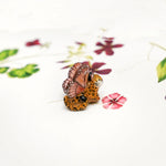 Leopard with pink butterfly wings pendant