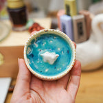 Porcelain jewelry tray with a Loch Ness Monster
