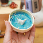 Porcelain jewelry tray with a Loch Ness Monster
