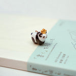 Panda with a gold star pendant