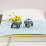 Manatee silver pendant