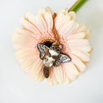 Norwegian forest cat with butterfly wings pendant