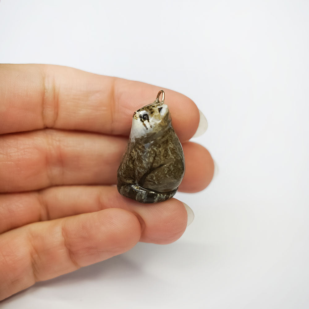 Pallas cat pendant