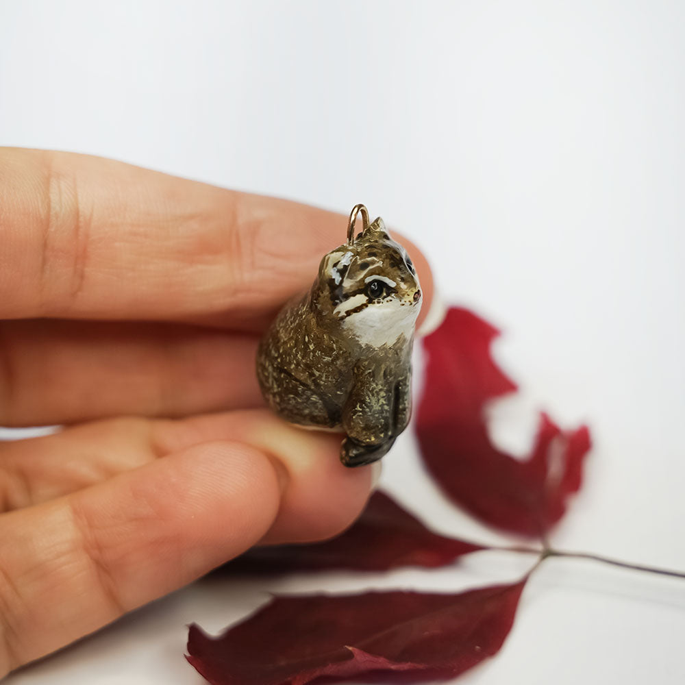 Pallas cat pendant