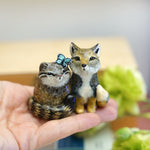 The peanut gallery - Pallas cat and Tibetan Fox