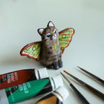 Pampas Cat Luna Moth figurine