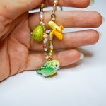 Banana parrot necklace