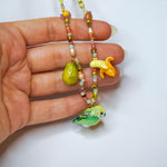 Banana parrot necklace