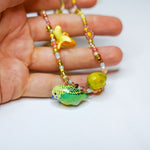 Banana parrot necklace