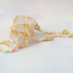 Glass beads necklace - daisy
