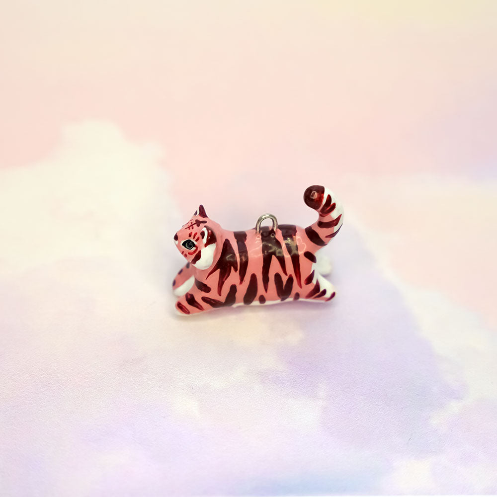 Pink tiger pendant