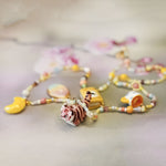 Pink Tiger - necklace with charms