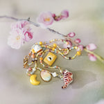 Pink Tiger - necklace with charms