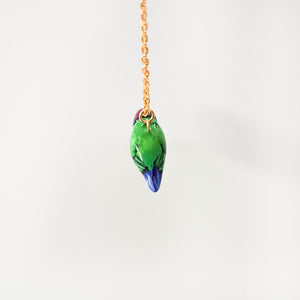 Ring-necked parakeet pendant