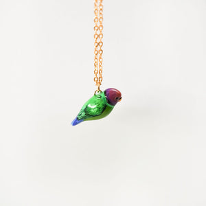 Ring-necked parakeet pendant