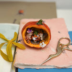 Halloween Party in the pumpkin's house figurine