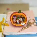 Halloween Party in the pumpkin's house figurine