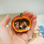 Halloween Party in the pumpkin's house figurine